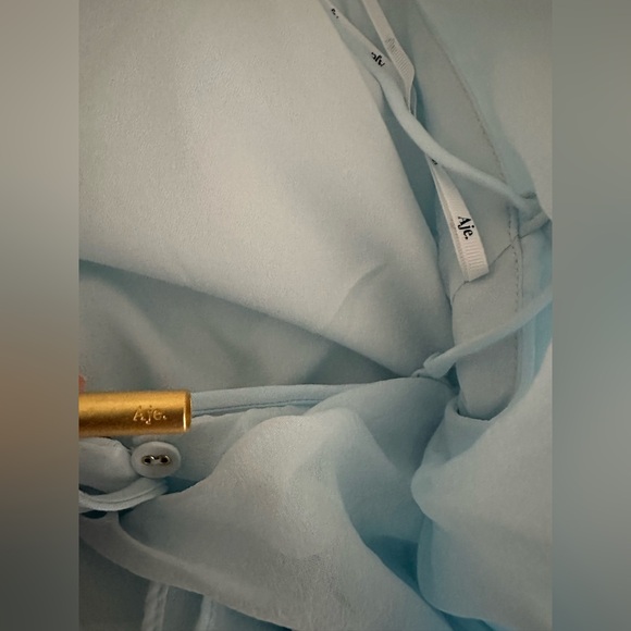 Aje Pandorea Layered Maxi Dress Silver Blue US 6 - Picture 10 of 11